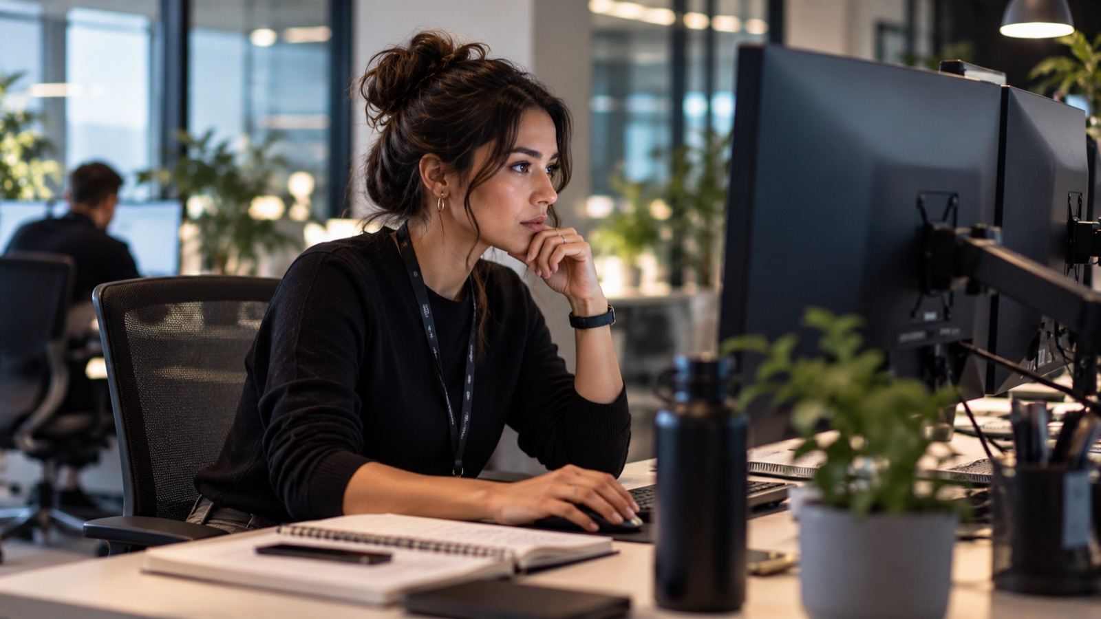 Analyst reviewing prioritised vulnerability findings on a dashboard